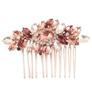 Rose Gold Hair Comb Wedding Hair Accessories Bridal Hair Jewelry