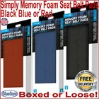 Memory Foam Car Seat Belt Safety Pad Shoulder Strap Cover Cushion Comfort Style