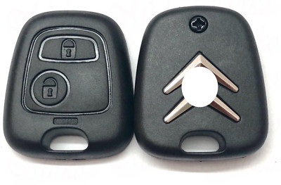 Coque De Remplacement Pour Télécommande Citroën C1 C2 C3 C4 C5 - 2 Boutons, Avec Compartiment