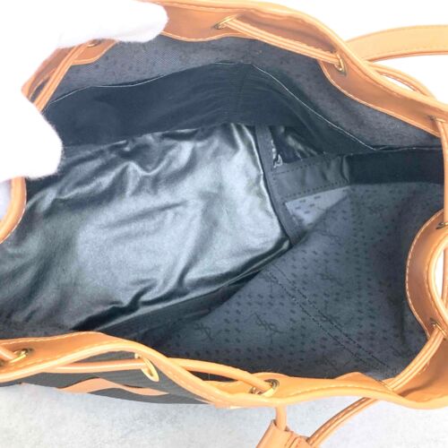 Saint Laurent Shoulder Bag YSL Cassandra Logo Black Gold Beige Authentic Leather - Imagen 13 de 24
