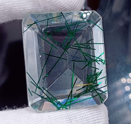 Impressive 170 Ct Green Quartz Emerald Shape EGL Certified Loose Gemstone K - Picture 5 of 5
