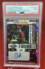 2021 Panini Optic Contenders Andrew Painter Cracked Ice Atomic 05/23 PSA 9 AUTO
