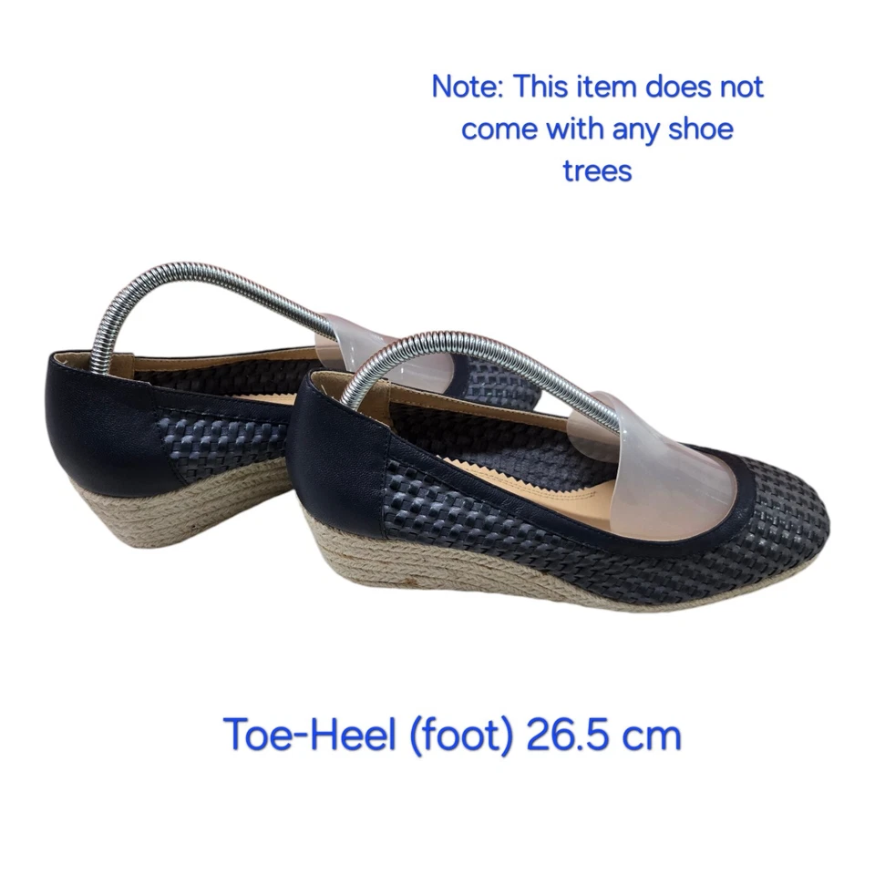 Florsheim Mujer Alpargatas Azul Marino/Gris Zapatos Cuero Talla 10 EE. UU., 41 UE, 7,5 UK Foto 3 de 4