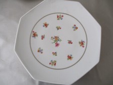 LP Limoges plat à servir serviteur années 50 porcelaine fleurs