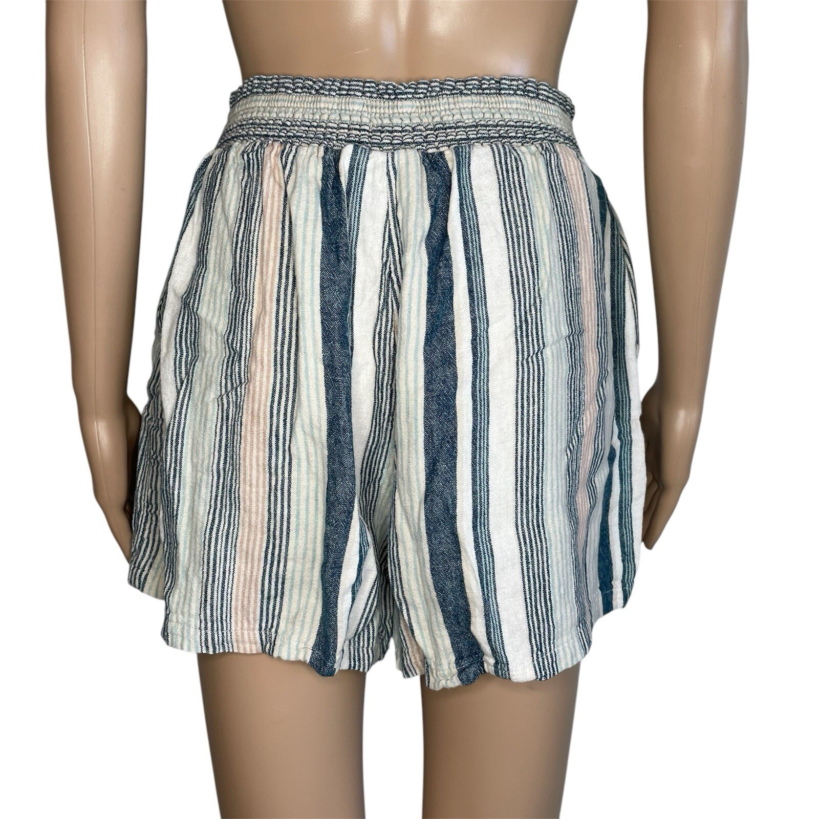 Universal Thread Multicolored Striped High Waiste… - image 2