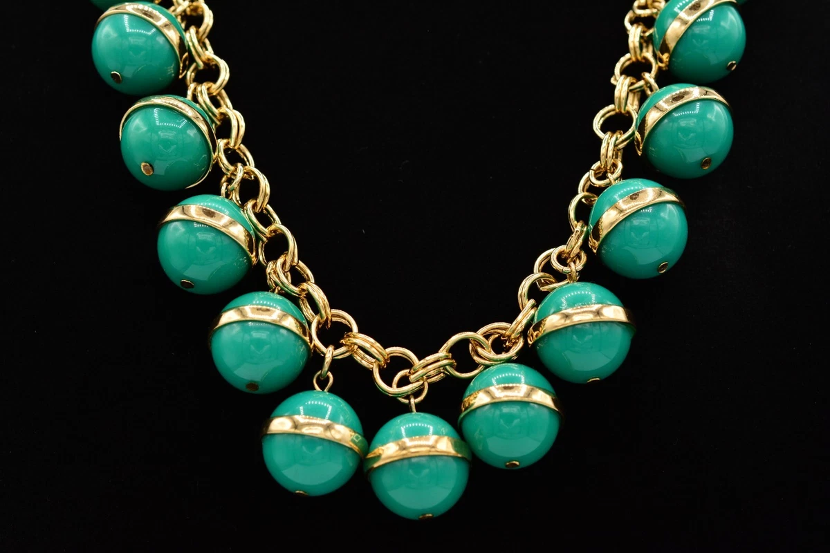 J crew green necklace clearance