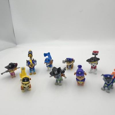 Lot of 9 Paw Patrol Figures Pirate Marshall Rocky Chase Rubble Skye Tracker