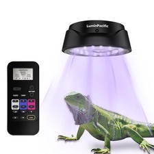 LED Reptiles Light with Remote, UVA UVB FR Lamp for Rainforest De... Fast Ship