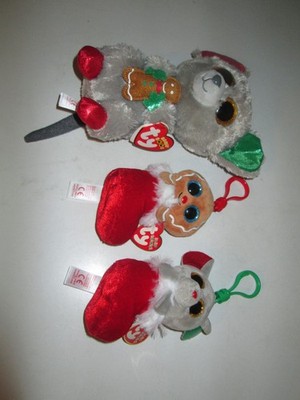Ty Baby Beanies / Beanie Boos Christmas Theme Lot