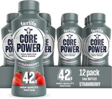 Core Power Elite High Protein Shake, Strawberry, 42g Bottle, 14oz, 12 Pack
