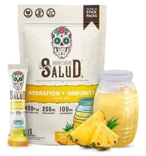 SALUD Energy+Focus, Pineapple Mango - 6 Stick Packs