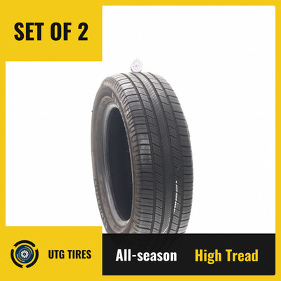 Set of (2) Used 225/60R18 Michelin Defender 2 104H - 10.5/32