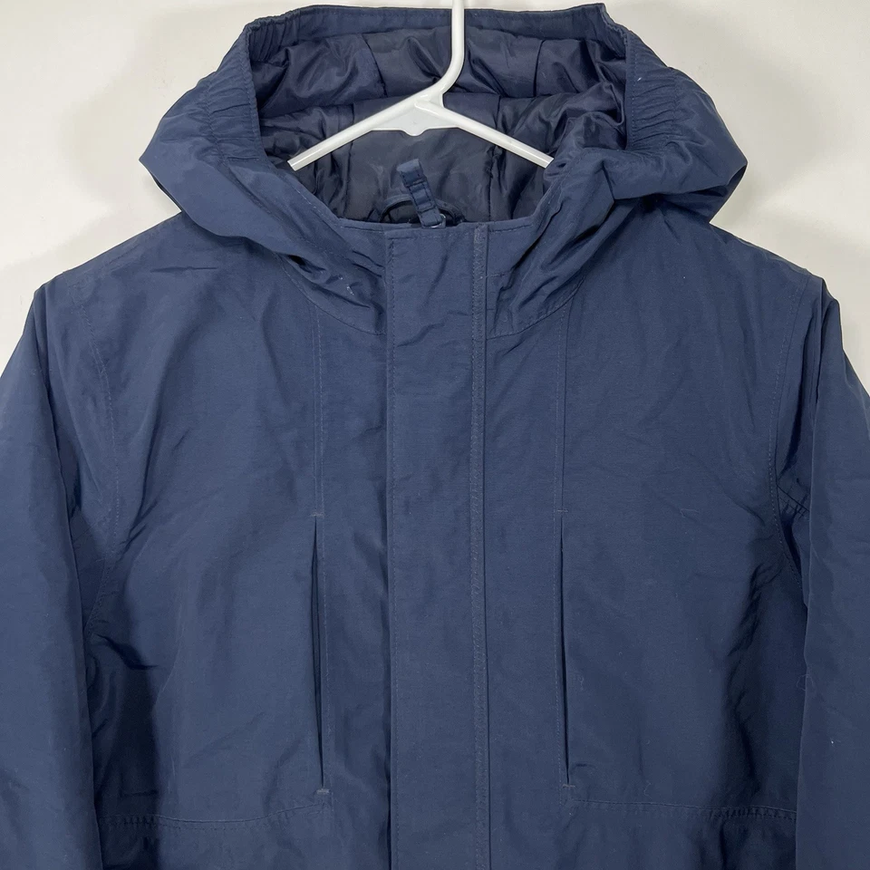 Lands End Insulated Winter Coat Jacket Youth Boys Large 14H-16H Navy Hooded - Image 2 of 4