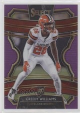2019 Panini Select Concourse Purple Prizm 47/75 Greedy Williams #24 i5f