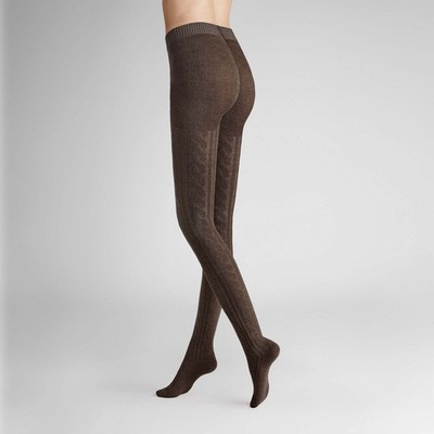 Hudson Winter Plait Damen Strumpfhose Strumpfware Wolle Damen 015777