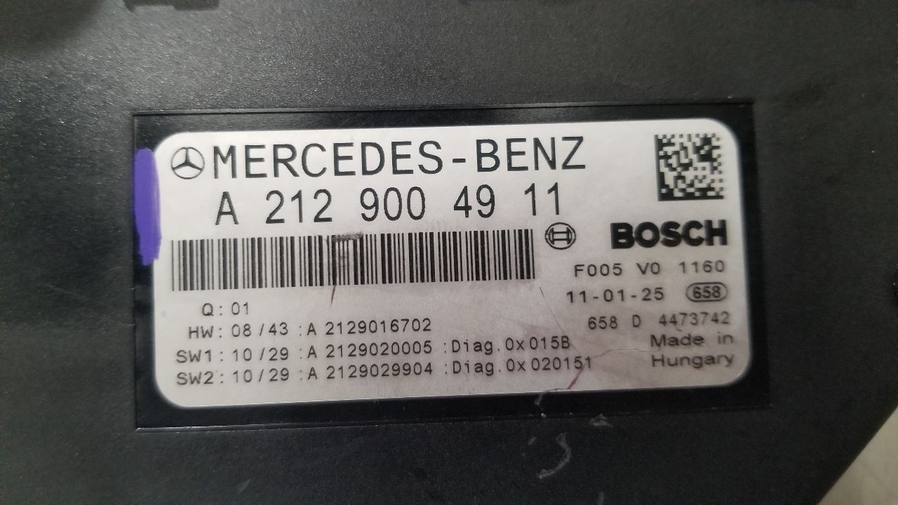 11 MERCEDES BENZ SLS AMG C197 FRONT SAM CONTROL MODULE 2129004911