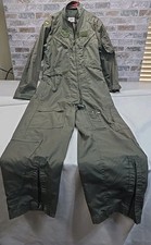90's MILITARY FLYER'S SUMMER COVERALLS FLIGHT SUIT SIZE 44L Fire Resistant