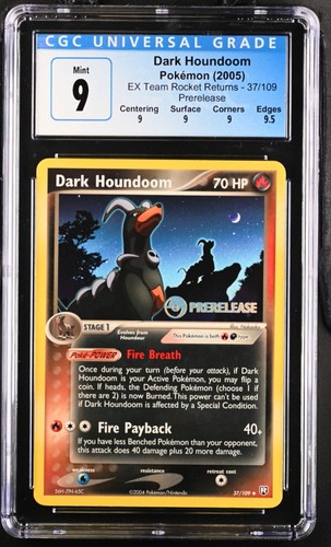 Dark Houndoom graded CGC 9 for sale on eBay