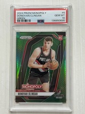 2024 Prizm Monopoly #6 Donovan Clingan Rookie Green 07/35 PSA 10 RC