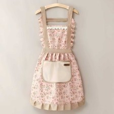 1Pcs Breathable Canvas Apron, Oil-Proof Stain-Resistant for Women