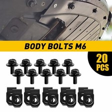 FOR Ford Truck Body Bolts Clips- & M6-1.0 x 20mm Long- 10mm Hex- -17mm 20pcs
