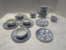 Vintage Sears Blue Bird 15 Pc. Set Porcelain Child Tea Japan 1970s
