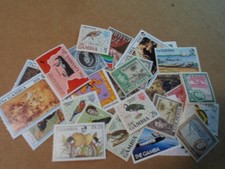 Collection lot 25 different stamps of The Gambia