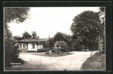 Elsterwerda, Gasthaus zum Holzhof, Ansichtskarte 1932 