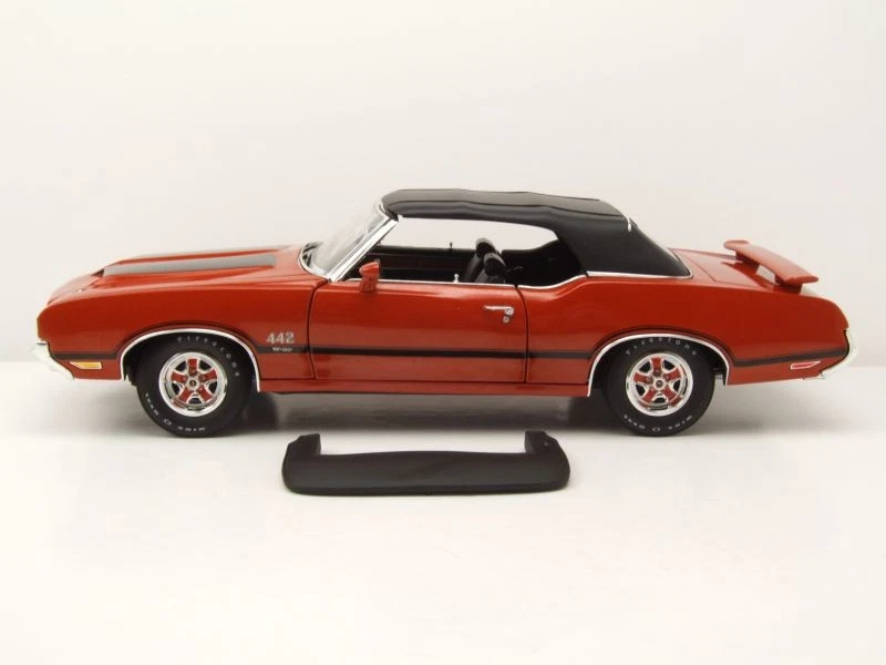 Oldsmobile 442 W-30 Convertible 1972 Arancione Modellino Auto 1:18 Acme - Immagine 3 di 4
