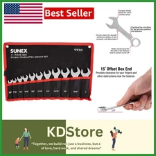 Sunex 9930 SAE Stubby Combination Wrench Set: Compact, Durable & Versatile