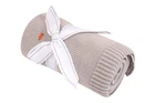 Silver Cloud Treetops Knitted Baby Blanket 100% Cotton Gift NEW