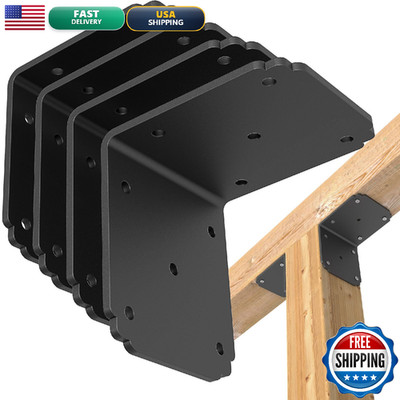 Komohom 4X4X3.5 Pergola Bracketsheavy Duty L Bracket For Wood4Pcs Corner