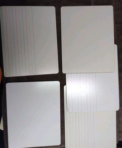 5 Dry Eraser Laptop Boards 13" x 10 1/4".  