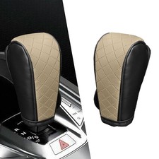 Car Gear Shift Cover, Anti-Slip Leather Shift Knob Cover for Shift Lever Prot...