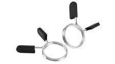 2  Olympic Barbell Collars 2 Pack Weight Plate Clips Spring Locking