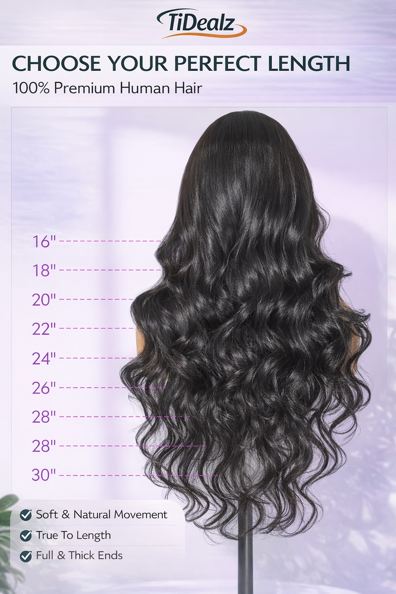 16 Inch Loose Body Wave Glueless Lace Wig Human Hair – 7x6  display picture 1