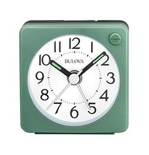 Clocks B1874, Ultra Small Travel Alarm with Snooze and Light, No Ticking,