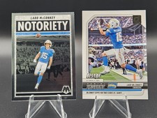 2025 Ladd McConkey Mosaic Notoriety & Donruss Best Of Panini Instant Chargers