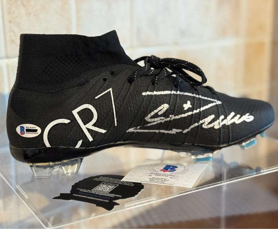 Real Madrid CR7 RONALDO Nike Mercurial Superfly IV Signed Scarpa COA Beckett - Immagine 3 di 4