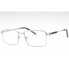 Charriol Men's Eyeglasses Shiny Silver/Grey Horn Rectangular Frame PC75113 C02
