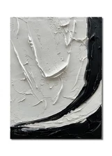 NANKAI 40x28 Inch Modern Oil Painting Wall Decoration Art Hand-Painted Bblack...