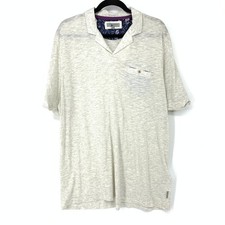 Ted Baker Men's Sz 6 US XL Relaxed Polo Shirt Short Sleeve Heather Oatmeal