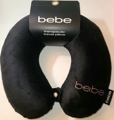 bebe Therapeutic Travel Pillow with rosegold rhinestones