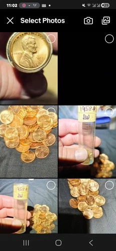 1958 P BU Roll of Lincoln Wheat Cents