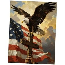4th of July American Flag Eagle Diamond Art Kits for Adults,The 250th G9431