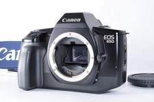 [NearMint] Canon EOS650 Film Camera Body Tested! w/Wide Strap＆Cap Set From Japan