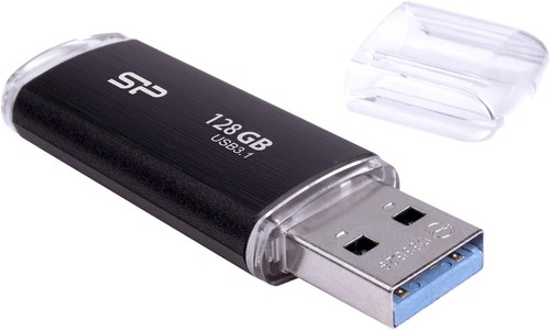 Silicon Power USB Memory 128GB USB3.1 & USB3.0 Hairline finish Blaze B02 SP128GB - Picture 5 of 7