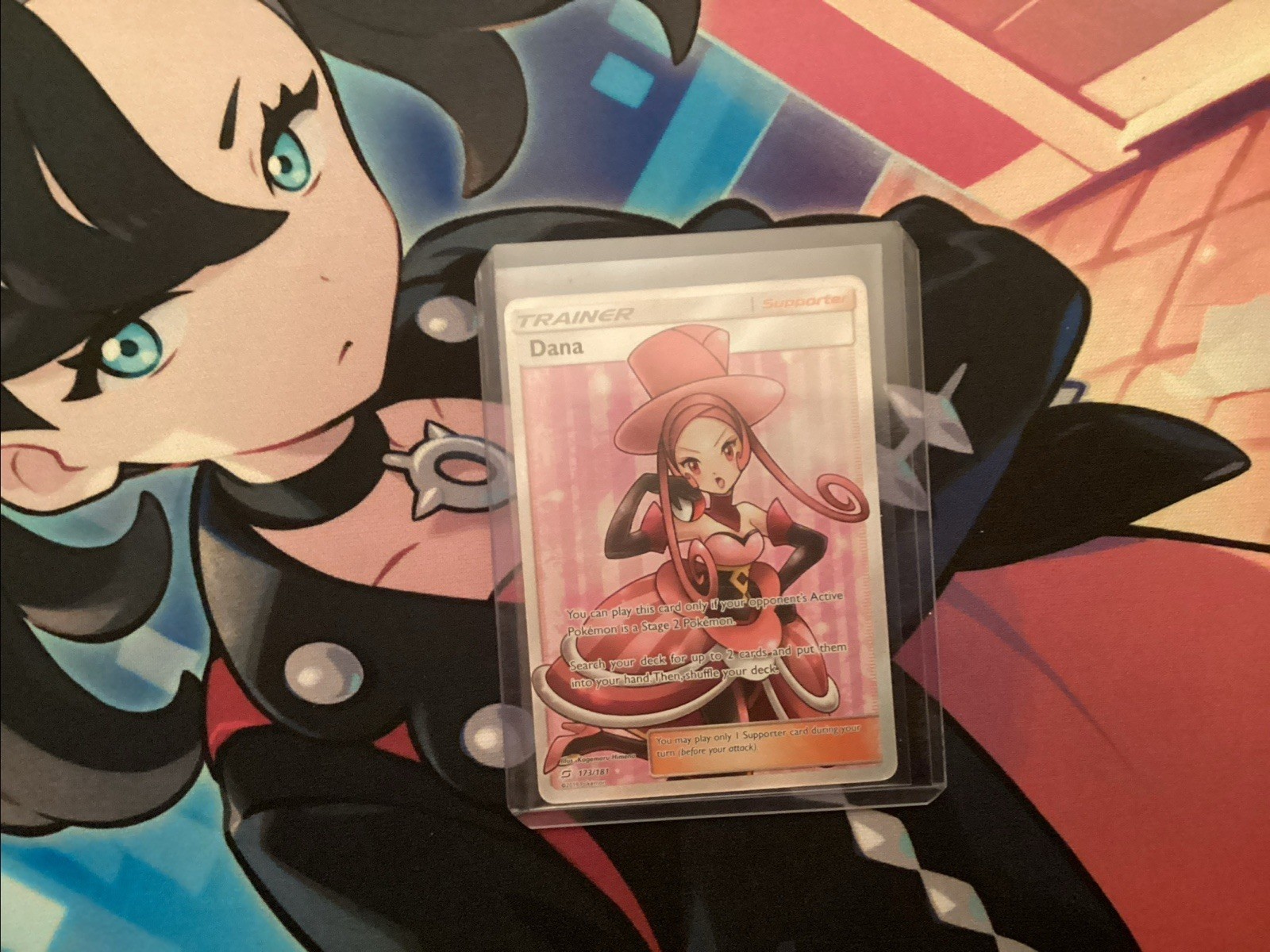 Pokémon TCG Holo Ultra Rare Full Art Dana 173/181 Sm Team Up Mint!