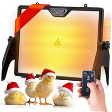 Chicken Coop Heater for Winter, 200W Dual-Sided Heating, Remote Control 