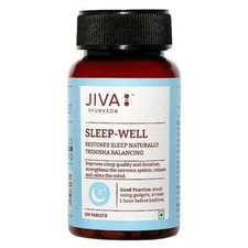 Jiva Ayurveda Sleep-Well Tablets - Restores Natural Sleep - Non-Habit 120 Tablet